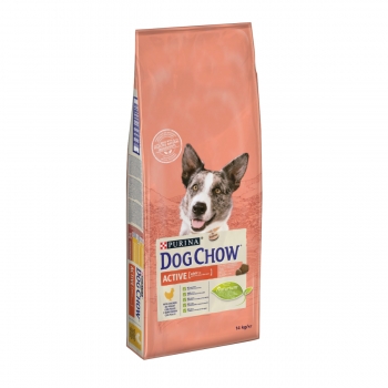 PURINA Dog Chow Adult Active, Pui, hrană uscată câini, activitate intensă, 14kg 14kg