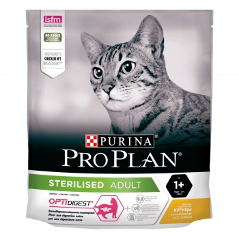 PURINA Pro Plan Sterilised OptiDigest, Pui, hrană uscată pisici sterilizate, 400g pentruanimale.ro