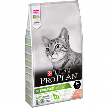 PURINA Pro Plan Sterilised OptiRenal, Somon, hrană uscată pisici sterilizate, 10kg pentruanimale.ro