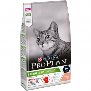 PURINA Pro Plan Sterilised OptiSenses, Somon, hrană uscată pisici sterilizate, 1.5kg pentruanimale.ro