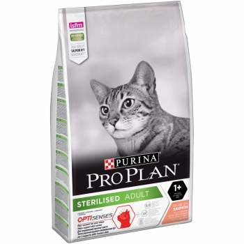 PURINA Pro Plan Sterilised OptiSenses, Somon, hrană uscată pisici sterilizate, 10kg pentruanimale.ro