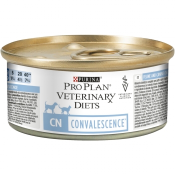 PURINA Pro Plan Veterinary Diets Canine & Feline Convalescence Mousse, dietă veterinară câini și pisici, conservă hrană umedă, convalescență, 195g pentruanimale.ro
