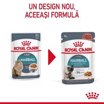 ROYAL CANIN Feline Care Nutrition Hairball Care, plic hrană umedă pisici, limitarea ghemurilor de blană, (în sos), 85g x 24