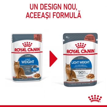 Royal canin feline care nutrition light weight care, plic hrană umedă pisici, managementul greutății, (în sos), 85g x 24