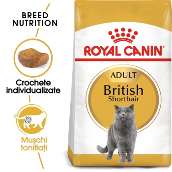 Royal Canin British Shorthair Adult, hrană uscată pisici, 2kg