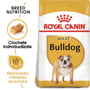 Royal Canin Bulldog Adult, hrană uscată câini, 12kg 12kg imagine 2022