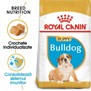 Royal Canin Bulldog Puppy, hrană uscată câini juniori, 12kg 12kg imagine 2022