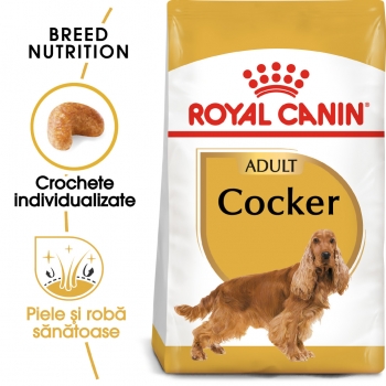 Royal Canin Cocker Adult, hrană uscată câini, 3kg 3kg imagine 2022