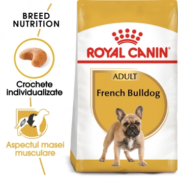 Royal Canin French Bulldog Adult, Hrana Uscata Caini, 1.5kg