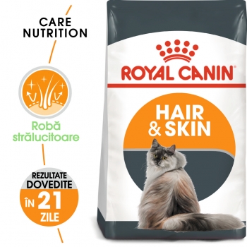 Royal Canin Hair & Skin Care Adult, Pachet Economic Hrana Uscata Pisici, Piele Si Blana, 10kg X 2