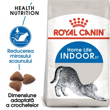 Royal Canin Indoor Adult, Pachet Economic Hrana Uscata Pisici De Interior, 2kg X 2