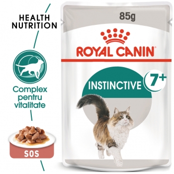 Royal Canin Instinctive 7+, plic hranÄƒ umedÄƒ pisici, (Ã®n sos), 85g