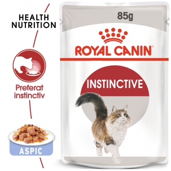 Royal Canin Instinctive Adult, plic hranÄƒ umedÄƒ pisici, (Ã®n aspic), 85g