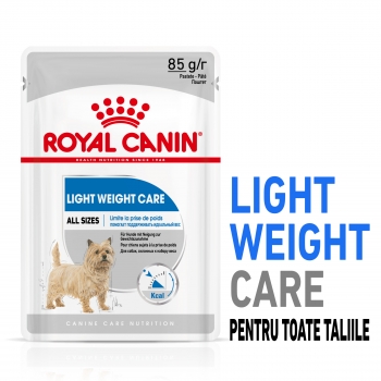 Royal Canin Light Weight Care Adult, plic hrană umedă câini, managementul greutății (pate), 85g (plic) imagine 2022