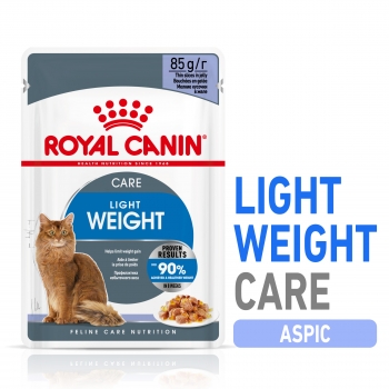 Royal canin light weight care adult, plic hrană umedă, managementul greutății, (în aspic), 85g
