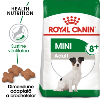 Royal Canin Mini Adult 8+, hrană uscată câini, 8kg 8+
