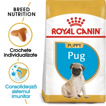 Royal Canin Pug Puppy, hrană uscată câini junior, 1.5kg 1.5kg imagine 2022