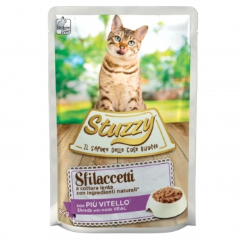 STUZZY Shreds, Vițel, plic hrană umedă pisici, (în sos), 85g pentruanimale.ro imagine 2022