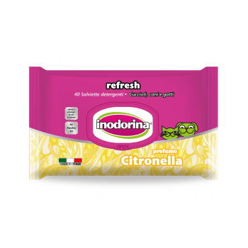 Servetele Inodorina Refresh Citronel, 40 Buc Inodorina imagine 2022