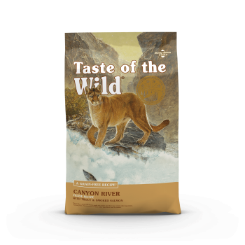 TASTE OF THE WILD Canyon River, Păstrăv și Somon, hrană uscată fără cereale pisici, 2kg 2kg imagine 2022
