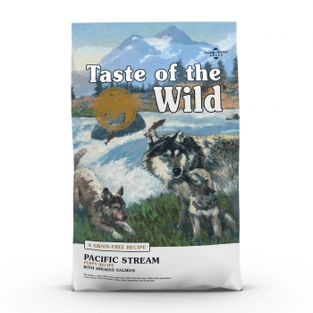 TASTE OF THE WILD Pacific Stream Puppy, Somon, hrană uscată fără cereale câini junior, 2kg 2kg imagine 2022