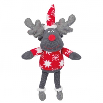 TRIXIE Christmas Xmas Ren , jucărie de pluș câini, M-XL, textil, cu sunet, activități fizice, diverse culori, 42 cm activități
