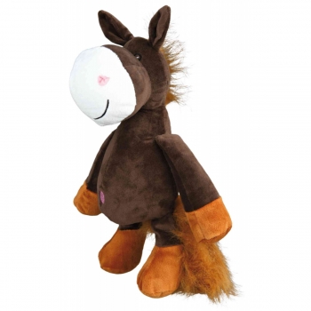 Trixie, jucărie cal câini, cu sunet, pluș, 32cm, multicolor 32cm imagine 2022