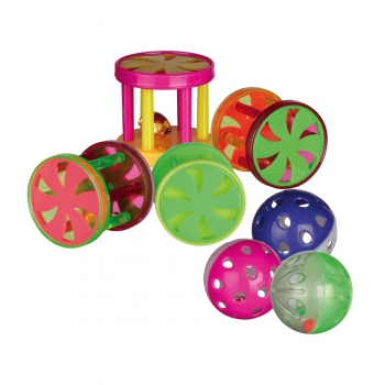 Trixie, jucărie cu clopoțel, pisici, plastic, multicolor, 4.5cm 4.5cm imagine 2022
