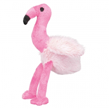 Trixie, jucărie flamingo câini, cu sunet, pluș, 35cm, multicolor 35cm imagine 2022