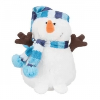 Trixie, jucărie om de zăpadă câini, cu sunet, pluș, 17cm, multicolor 17cm