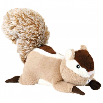 Trixie, jucărie veverița câini, cu sunet, pluș, 24cm, multicolor