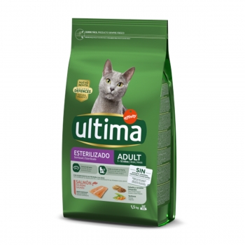ULTIMA Cat Sterilised Adult, Somon, hrană uscată pisici sterilizate, 1.5kg 1.5kg