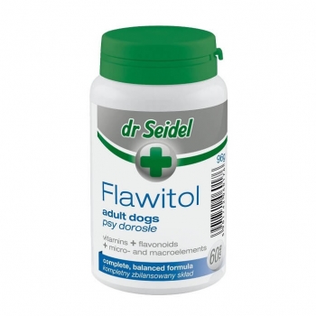 Vitamine Si Minerale Pentru Caini Dr. Seidel Flawitol Adult, 60 tablete pentruanimale