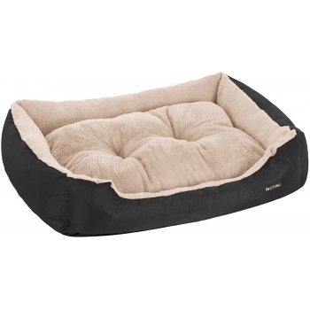 FEANDREA, pat câini și pisici, L, pernă detașabilă cu 2 fețe, negru, 80 x 65 x 20 cm Feandrea
