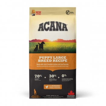 ACANA Heritage Puppy Large Breed, hrană uscată fără cereale câini junior, 17kg Acana imagine 2022