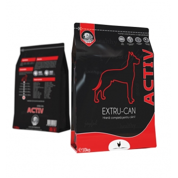 EXTRU-CAN Activ, XS-XL, hrană uscată câini, 10 kg Extru-can imagine 2022