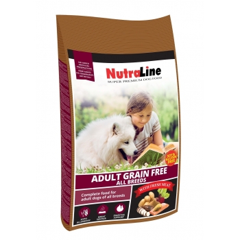 Nutraline Dog Adult Grain Free, 3 kg imagine