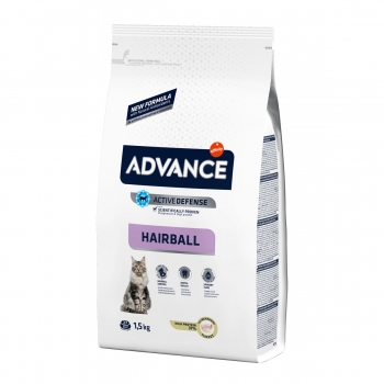 Advance Cat Adult Hairball Curcan si Orez 1.5 kg Advance imagine 2022