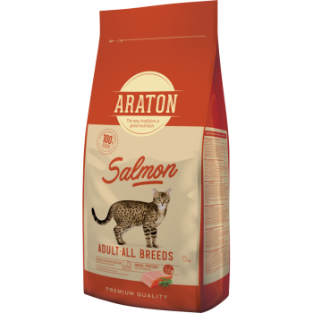 Araton Cat Adult Somon 15 kg Araton imagine 2022
