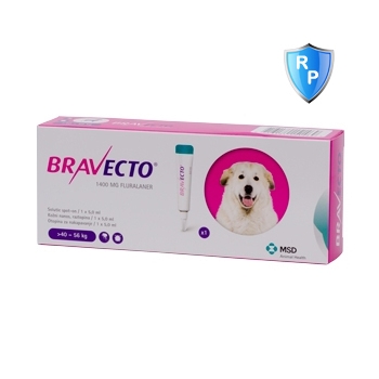 Bravecto Spot On Dog 1400 mg, >40-56 kg, 1 pipeta Bravecto imagine 2022