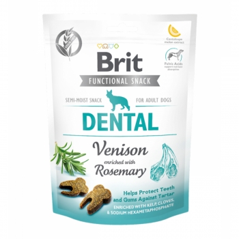 BRIT Care Functional Snack Dental, Vânat cu Rozmarin, recompense funționale fără cereale câini, sensibilități dentare, 150g