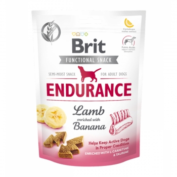 BRIT Care Functional Snack Endurance, Miel cu Banane, recompense funționale fără cereale câini, activitate intensa, 150g