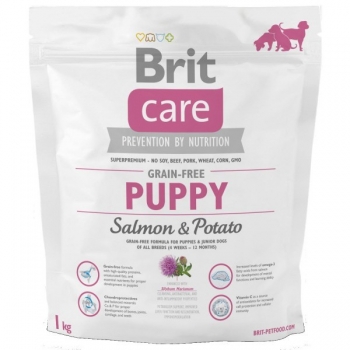 Brit Care Grain Free Puppy Somon si Cartofi, 1 kg imagine