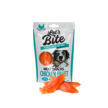 Brit Lets Bite Meat Snacks Chicken Fillet 80 g imagine