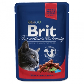 Brit Premium Cat  cu Vita si  Mazare Plic 100 g 