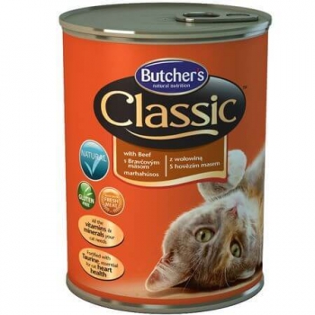 Pachet Butcher's Cat Classic, Vita, 6x400 g imagine