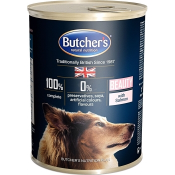 Pachet Butchers's Dog Blue Beauty, Somon, 6x400 g imagine