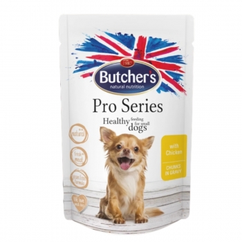 BUTCHER’S Pro Series, XS-S, Pui, plic hrană umedă fără cereale câini, apetit capricios, (în aspic), 100g (în imagine 2022