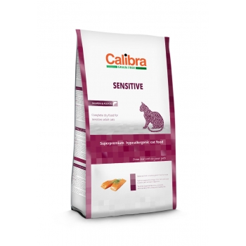 Calibra Cat GF Sensitive Salmon 2 kg Calibra imagine 2022