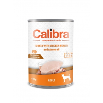 Calibra Dog Adult Inimi Curcan si Pui 400 g imagine